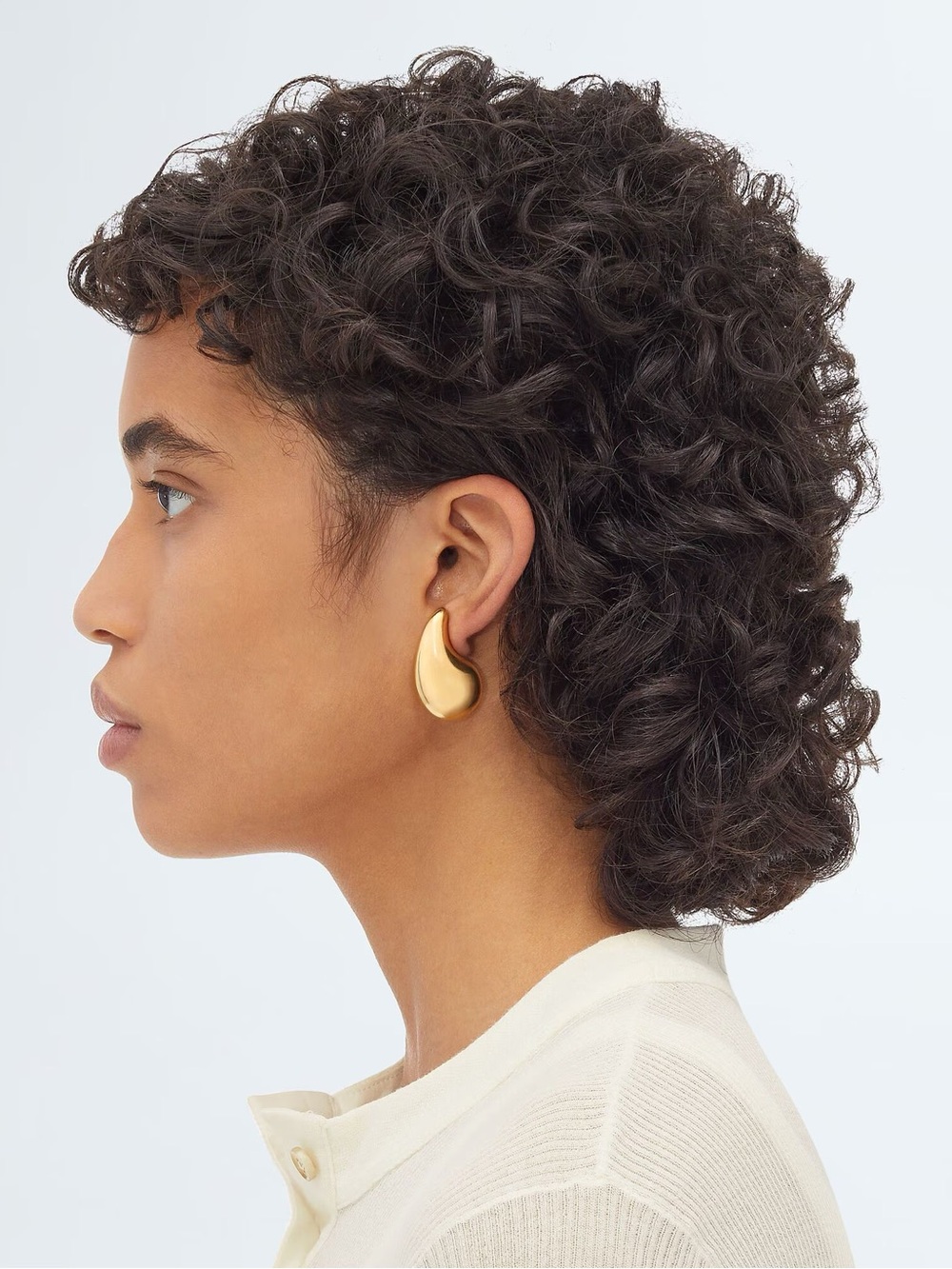 Bottega Veneta Small Drop Gold Earrings - Picture 10 of 10